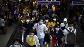 泰國,武漢肺炎,曼谷,口罩，圖／路透社／達志影像