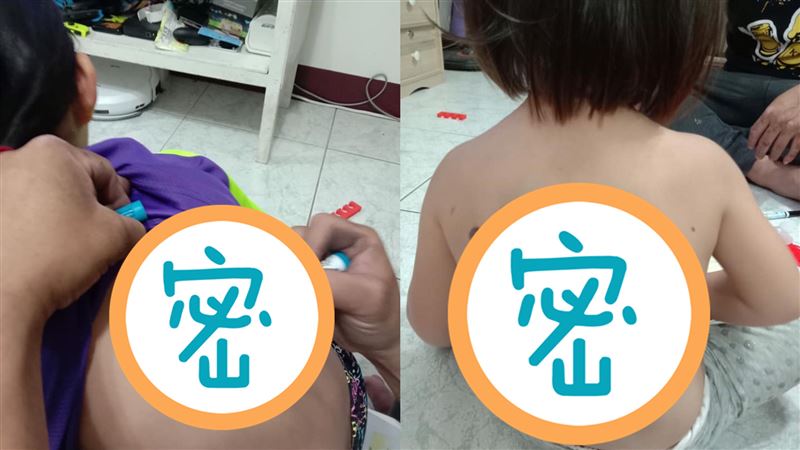 父在兒背上「刺青」　全場驚呼：超兇
