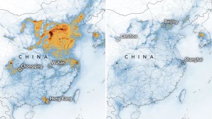 NASA一張圖　揭中國上空驚人變化
