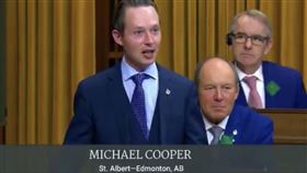 加拿大議員麥可庫柏（Michael Cooper）
圖翻攝自推特Michael Cooper