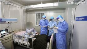 火神山醫院內部。(圖/AP授權)