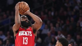 ▲哈登（James Harden）攻下全場最高35分，火箭不敵尼克。（圖／美聯社／達志影像）