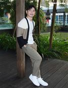 電影「練愛Ing」導演阿Ken專訪。（記者邱榮吉/攝影）