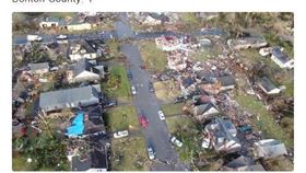 美國,田納西州,龍捲風,襲擊,超級星期二(twitter)