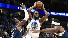 ▲威金斯（Andrew Wiggins）22分10助攻，勇士爆冷擊敗金塊。（圖／美聯社／達志影像）
