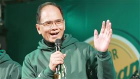 民進黨舉辦下架吳斯懷造勢晚會。（洪申翰、游錫堃、董建宏）（圖/記者林士傑攝影）