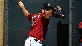 ▲『瘋邦』邦加納（Madison Bumgarner）挨轟，春訓2連敗。（圖／翻攝自響尾蛇推特）