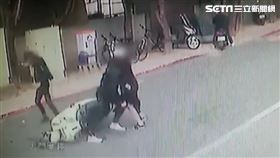 蔡阿嘎,被毆,畫面,黑衣人　北投分局提供　