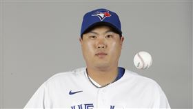 ▲多倫多藍鳥韓國左投柳賢振春訓定裝照。（圖／美聯社／達志影像）