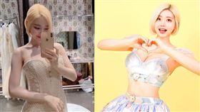 DJ Soda換上多套令人臉紅心跳的白紗。（圖／翻攝自DJ Soda IG）