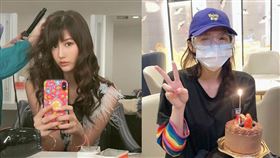 四葉草「全副武裝」戴上護目鏡和口罩慶生。（圖／翻攝自四葉草臉書）