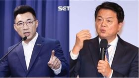 江啟臣、周錫瑋（組合圖／記者林聖凱攝影）