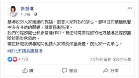 唐慧琳（圖／翻攝自唐慧琳臉書）