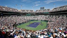 網球場,印地安泉大師賽取消。（圖／取自印地安泉大師賽推特）