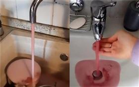 水龍頭「噴1000公升紅酒」！義大利酒廠烏龍…居民嗨拿鍋子裝（圖／翻攝自推特）