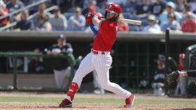 ▲哈波（Bryce Harper）戰洋基3打數3安打。（圖／美聯社／達志影像）
