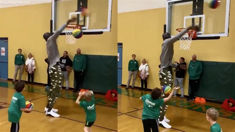 NBA／狠！2米3巨人搧爆初學幼童