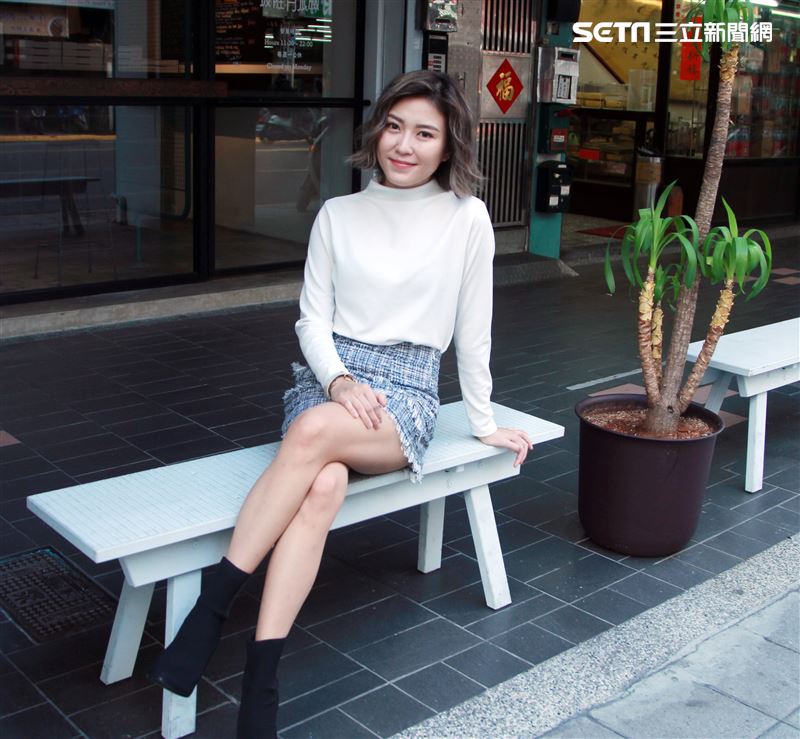 傅健穎接受三立新聞網專訪。（記者邱榮吉/攝影）