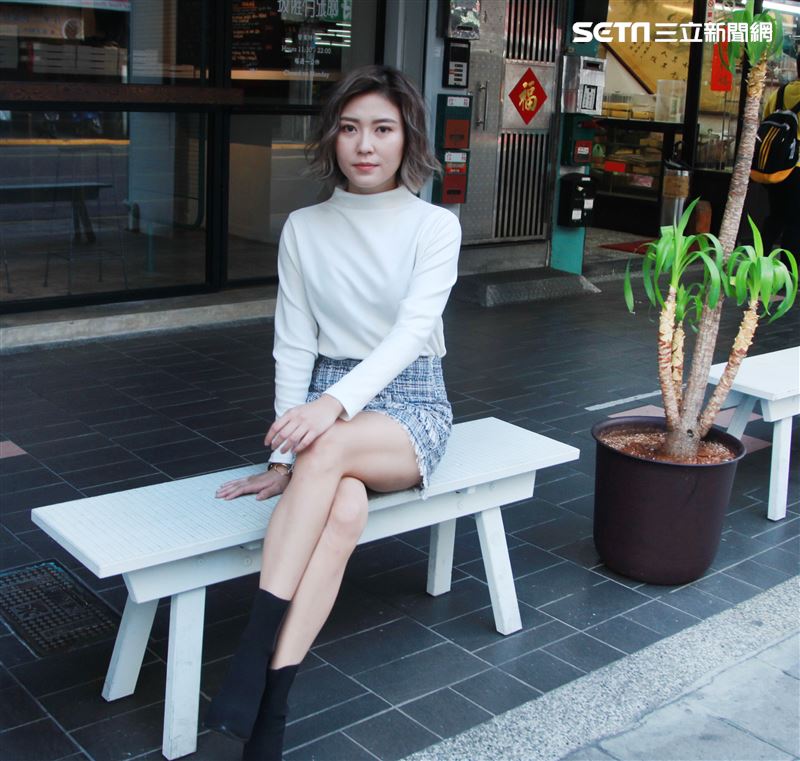 傅健穎接受三立新聞網專訪。（記者邱榮吉/攝影）