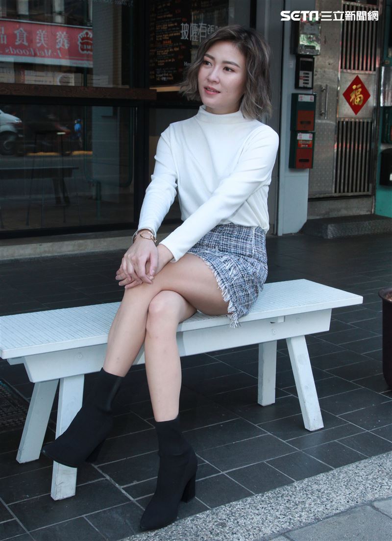 傅健穎接受三立新聞網專訪。（記者邱榮吉/攝影）