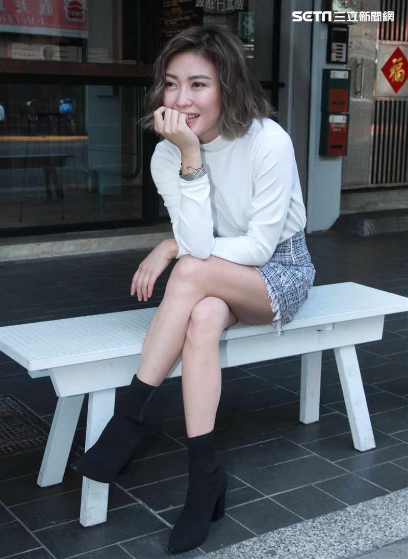 傅健穎接受三立新聞網專訪。（記者邱榮吉/攝影）