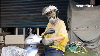 成本600元　花蓮男護目鏡包臉上街