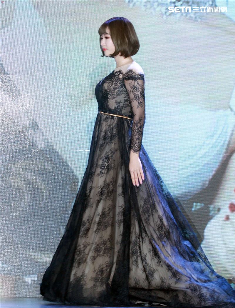 第一屆JKF百大女郎第二名Sylvia希維亞。（記者邱榮吉/攝影）