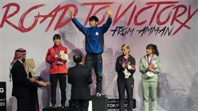 ▲林郁婷摘金，現場升起中華台北會旗。（圖／取自中華民國拳擊協會臉書）