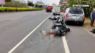 女騎士疑超車擦撞　頭捲車底遭輾身亡