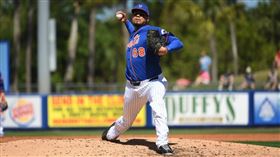 ▲貝坦瑟斯（Dellin Betances）轉戰大都會春訓自責分率爆表。（圖／翻攝自大都會推特）