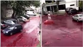 突傳爆炸聲！居民一看驚…「50萬升鮮血流出」影片曝光（圖／翻攝自Myo Min Po YouTube）