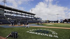 ▲大聯盟春訓喊停，開幕戰延期至少2週，洋基全隊投票決定續留坦帕。（圖／美聯社／達志影像）