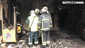 台北市萬華區華西街茶室火警現場。（圖／記者楊忠翰攝影）