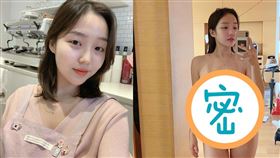 南韓正妹咖啡店員遭熱搜。（圖／翻攝自queen_yum IG）