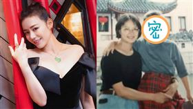 馬思純媽媽摟著她的小時候舊照出土。（圖／翻攝自馬思純微博）