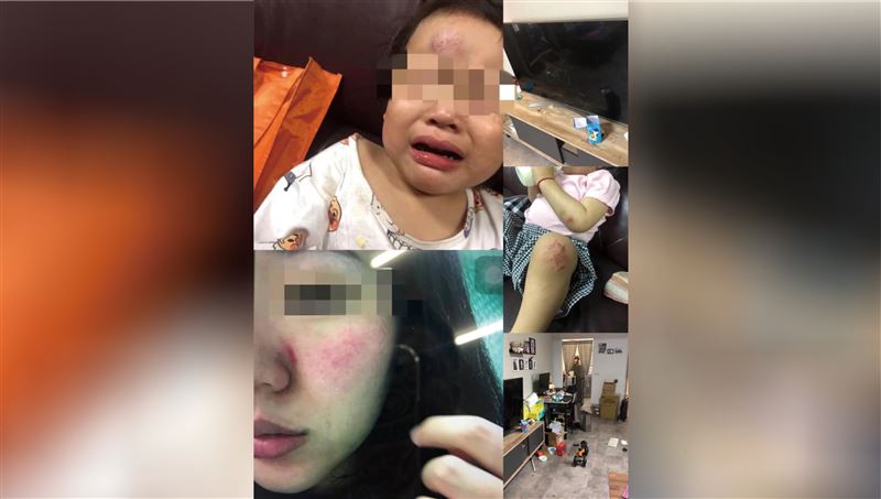 莽父大街踹2歲女　懷胎7月妻不忍了