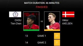 ▲周天成不敵安賽龍。（圖／取自BWF官網）