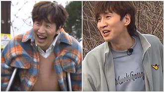 車禍後光速回RM！李光洙杵拐杖現身