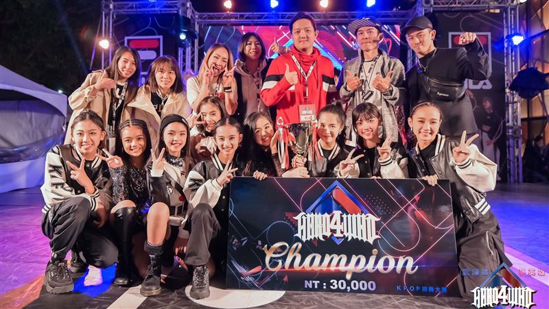 獨／國際街舞賽　林智勝女兒團隊優勝