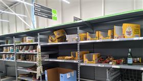 超市,掃貨,防疫,適者生存,英國,武漢肺炎(翻攝自 PTT)