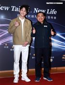 范少勳代言新北環狀線捷運形象廣告發佈會。（記者邱榮吉/攝影）