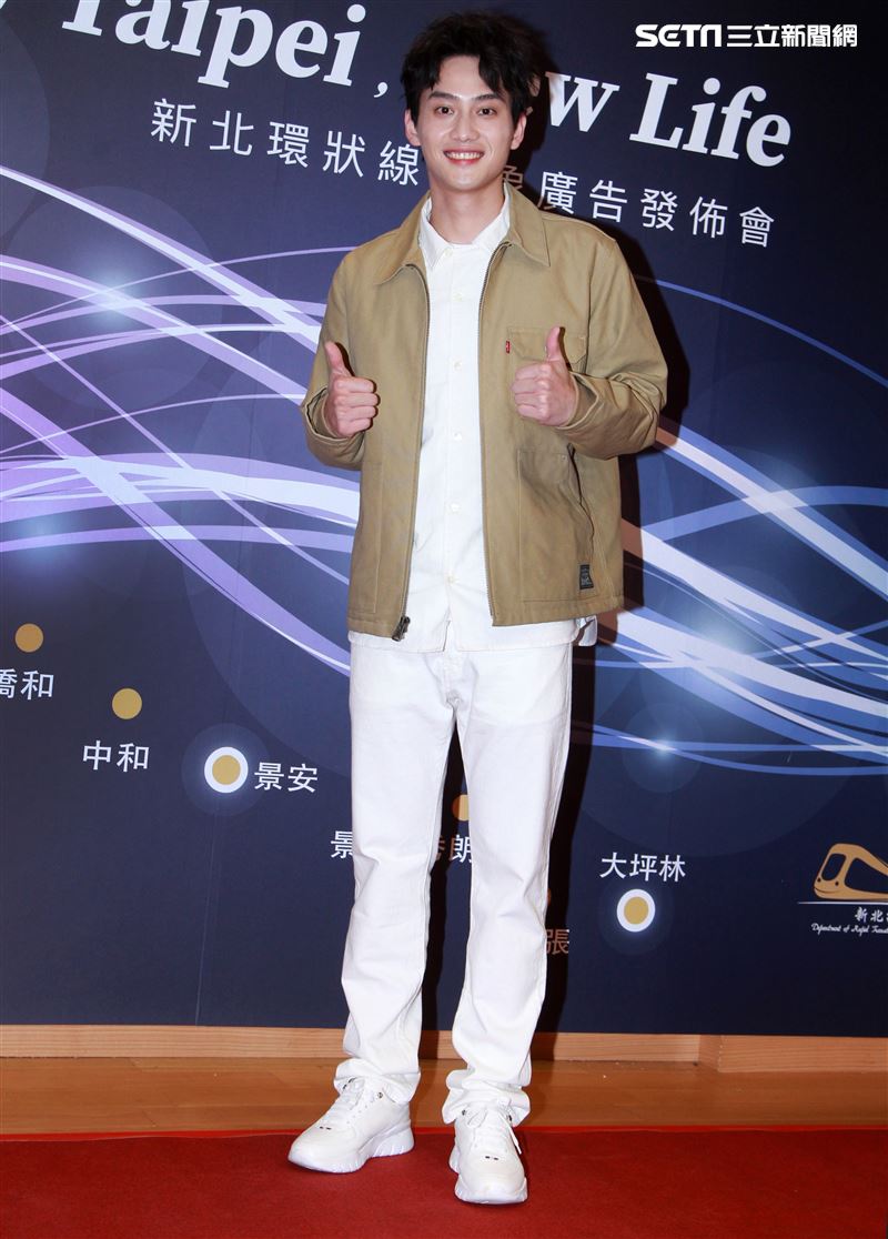 范少勳代言新北環狀線捷運形象廣告發佈會。（記者邱榮吉/攝影）