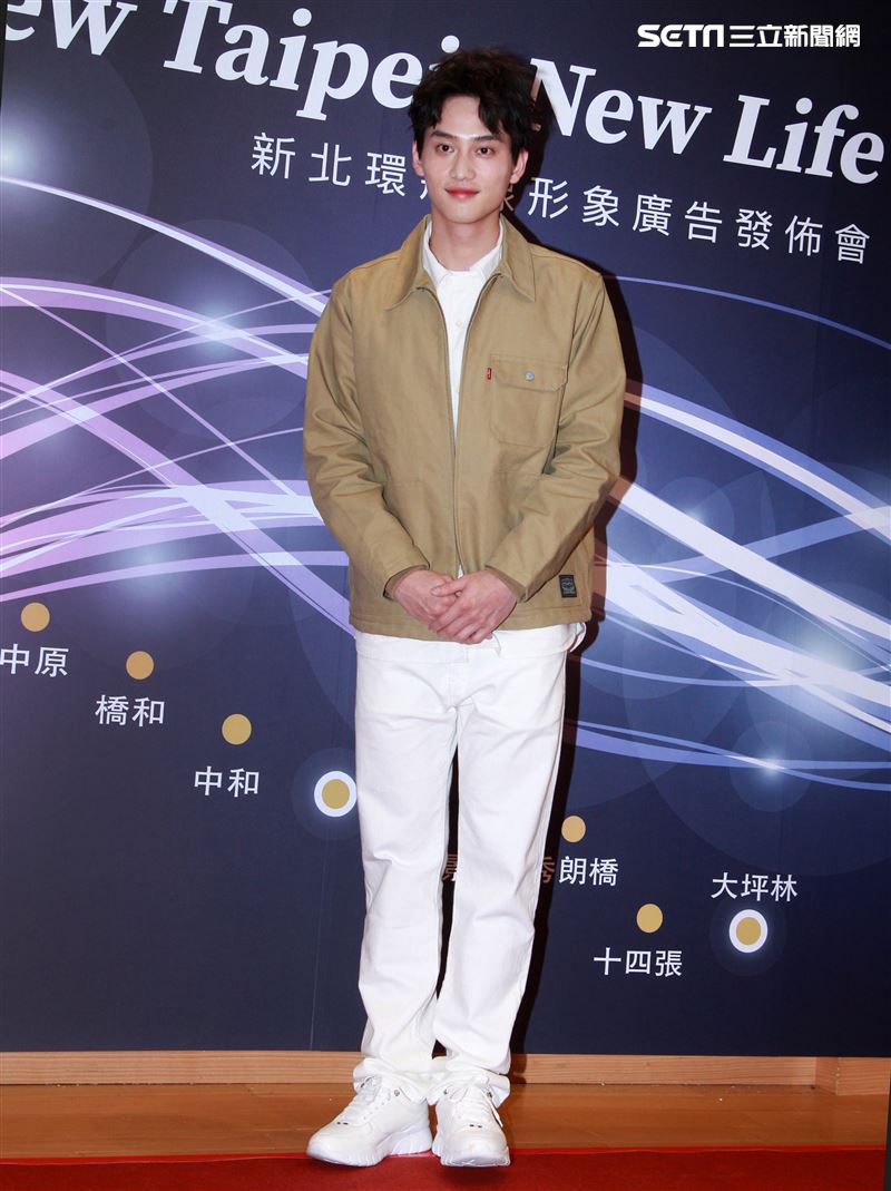 范少勳代言新北環狀線捷運形象廣告發佈會。（記者邱榮吉/攝影）