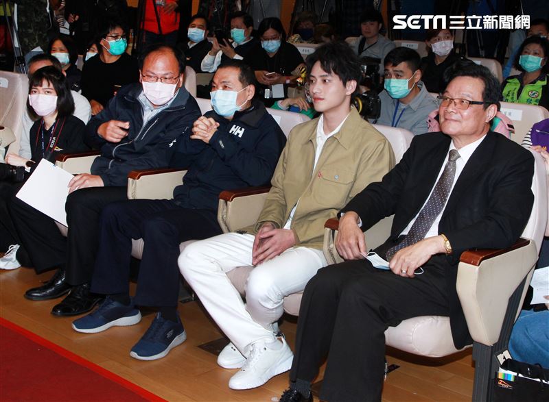 范少勳代言新北環狀線捷運形象廣告發佈會。（記者邱榮吉/攝影）