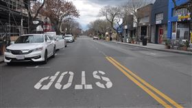 加州祭居家防疫措施  街景彷如按下暫停鍵美國加州舊金山灣區於當地時間17日第一天施行居家防疫措施，街上冷清。中央社記者周世惠舊金山攝  109年3月18日