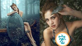 書那娜《混血精靈NANA》寫真中裸身絲毫不扭捏。（圖／微風國際提供）