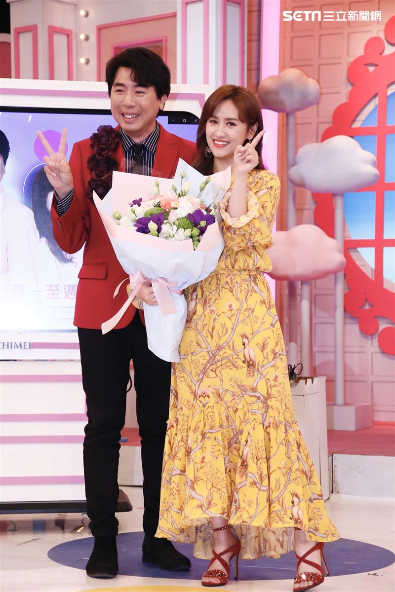 吳宗憲今天出席記者會替女兒吳姍儒與搭檔梁赫群節目站台。（圖／記者林聖凱攝影）