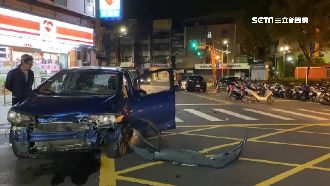 無照飆速肇事　騎士遭撞飛骨折送醫