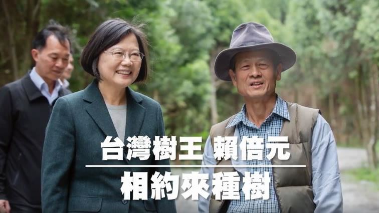 影／小英訪「台灣樹王」親種千年樟樹