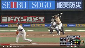 ▲維拉紐艾瓦（Christian Villanueva）敲出轉戰火腿首轟。（圖／翻攝自太平洋聯盟TV）